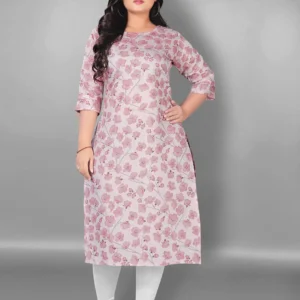Chanderi Printed A-line Kurti
