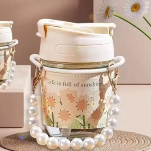 Coffee Mugs With Pearl Chain