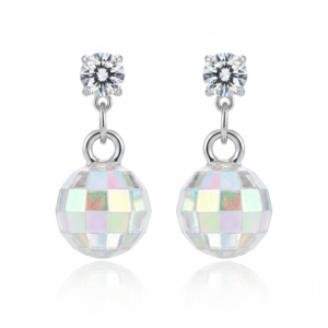 Crystal Ball Drop Earrings