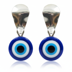Blue Evil Eye Drop Earrings