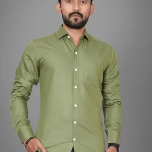 Olive Green Casual Shirt
