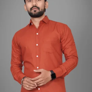 Rust Orange Casual Shirt