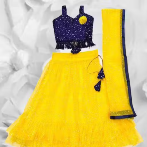 Kids Fully Stitched Lehenga Choli with Dupatta Set