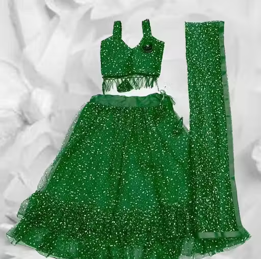 Kids Fully Stitched Lehenga Choli with Dupatta Set