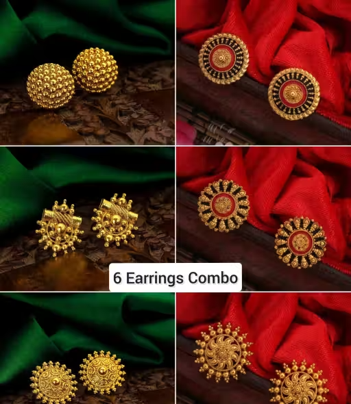 6 Pack of Earrings