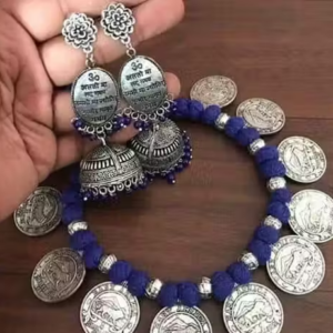 Oxidised Silver Jewellery Set