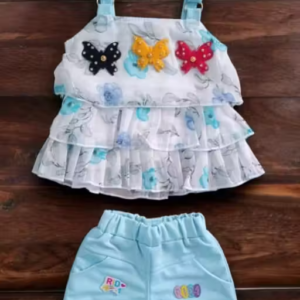 Summer Comfy Girls Top & Bottom Set