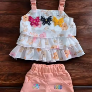 Summer Comfy Girls Top & Bottom Set