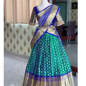 Color Kanjiveram Silk Zari Lehenga Choli with Banarasi Dupatta