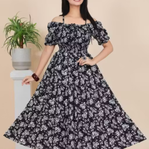 Stylish Printed Dress for Women (Casual & Party Wear)