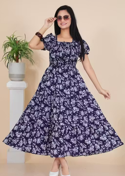 Stylish Printed Dress for Women (Casual & Party Wear)