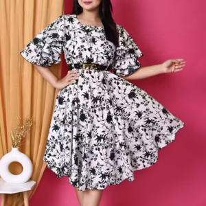 Women Printed Rayon Frock