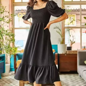 Fancy Gathered Women Dress and Gown