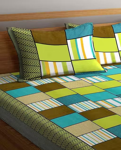 BED SHEET WITH 2 PC PILLOW COVER