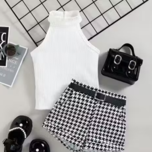 White Kids Top & Bottom Set