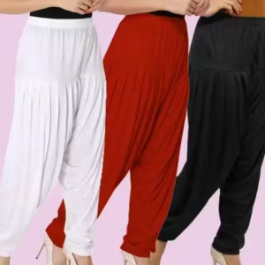 Women & Girls Patiala Pants Combo (Pack of 3)
