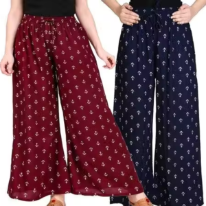 Gorgeous Trendy Women’s Printed Palazzo Combo (Pack of 2)