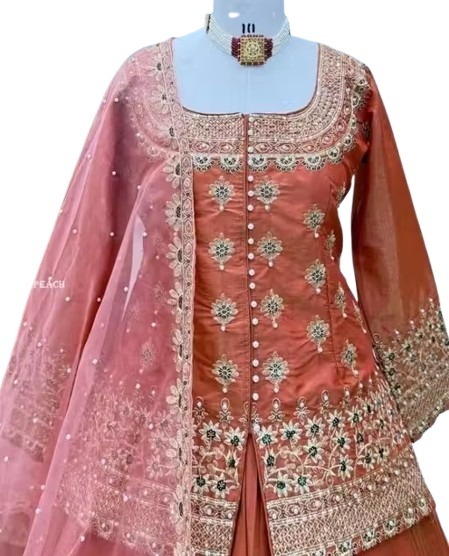 Women Designer Silk Lehenga Choli with Dupatta Set - Image 3