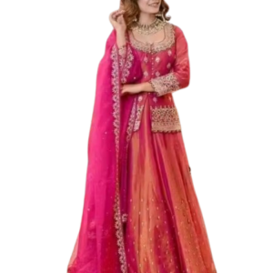 Women Designer Silk Lehenga Choli with Dupatta Set