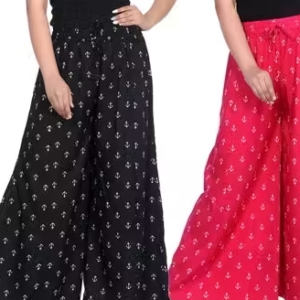 Gorgeous Trendy Women’s Printed Palazzo Combo (Pack of 2)