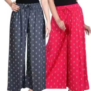 Gorgeous Trendy Women’s Printed Palazzo Combo (Pack of 2)