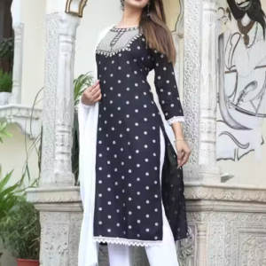 Rayon Neck Embroidery 3 Pc Suit for Women