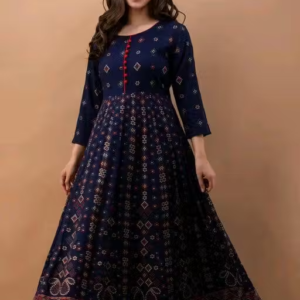 Printed Rayon Kurta for Women
