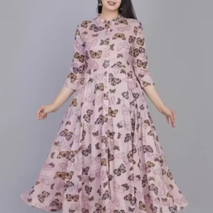 Printed Rayon Kurta for Women