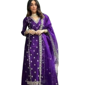 Women Cotton Printed Kurta Pant Set with Dupatta