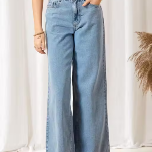 Women’s High-Waist Wide Leg Denim Jeans