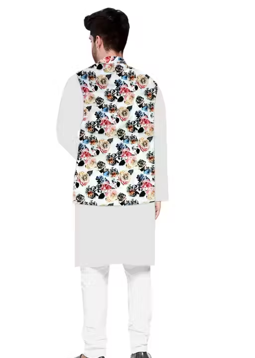 Classy Men Cotton Kurta Set - Image 3