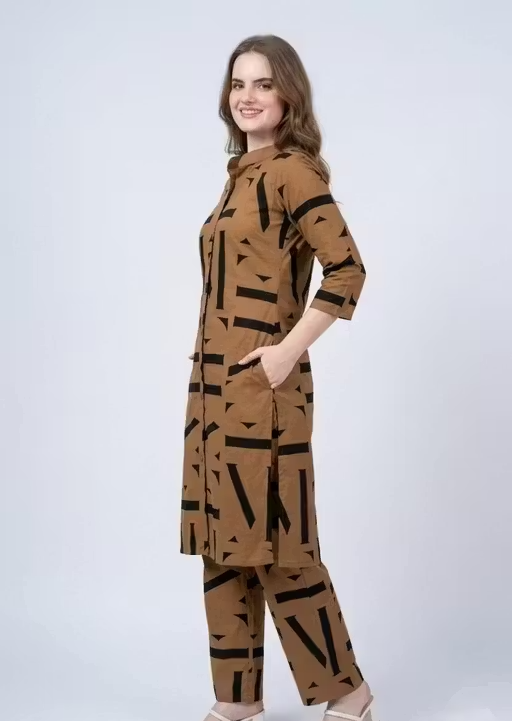 Brown Co-ord Set for Women & Girls - Image 2