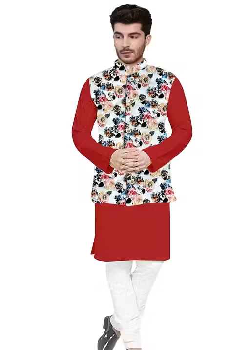 Comfy Men Cotton Kurta Set - Image 2