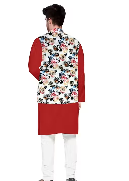 Comfy Men Cotton Kurta Set - Image 3
