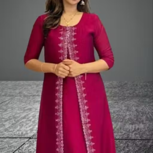 Festival Special Vichitra Silk Kurti for Women