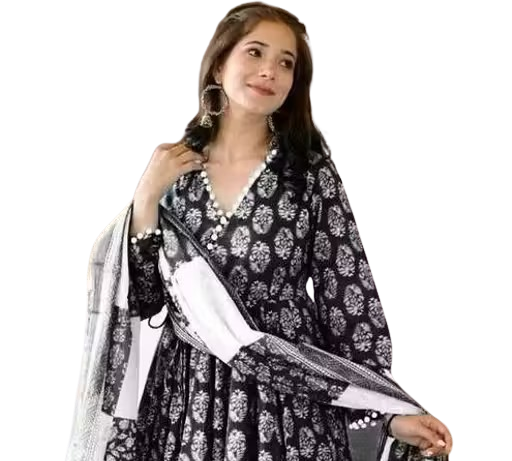 Women Printed Viscose Rayon Kurta - Image 4