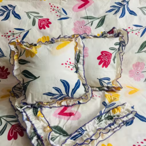 Double Bedsheet Set with Frill Design