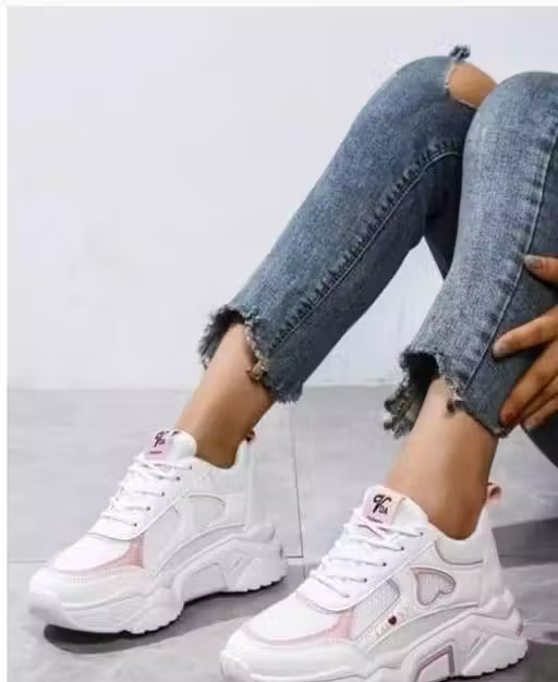 Pink Touch Sports & Casual Sneakers Shoes - Image 2