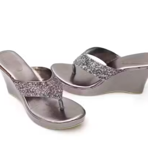 Women's Embellished Open Toe Wedge Heels