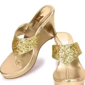 Women's Embellished Open Toe Wedge Heels