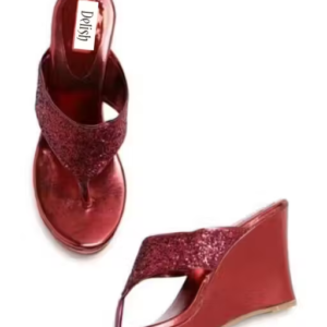 Women's Embellished Open Toe Wedge Heels