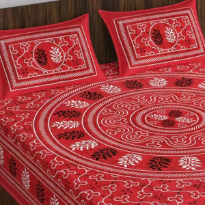 Cotton Double Bedsheet with 2 Pillow Covers