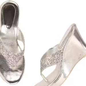 Women's Embellished Open Toe Wedge Heels