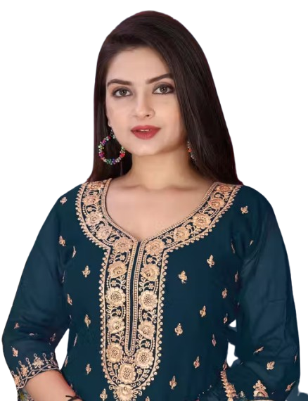 Sharara Set with Dupatta - Image 2
