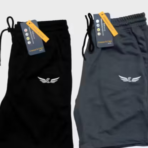 Chrome & Coral Men's Solid Boxers & Lounge Shorts Pack of 2