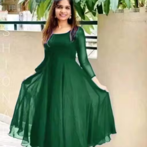 Fancy Long Flared Anarkali Kurti for Women