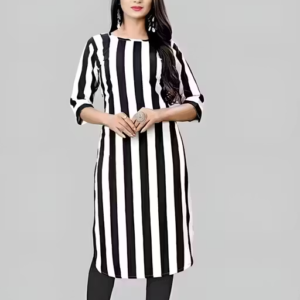 Heavy Digital Print Crepe Kurti for Women