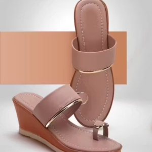 Readyway Women's Solid Toe-Ring Heel Sandal