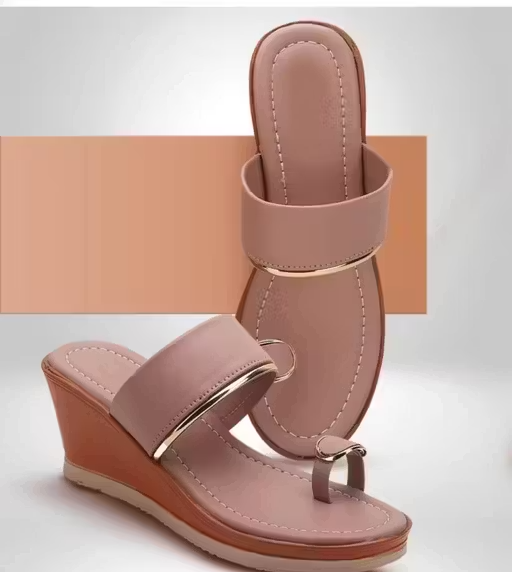 Readyway Women's Solid Toe-Ring Heel Sandal