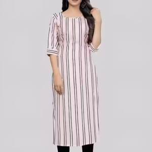 Heavy Digital Print Crepe Kurti for Women